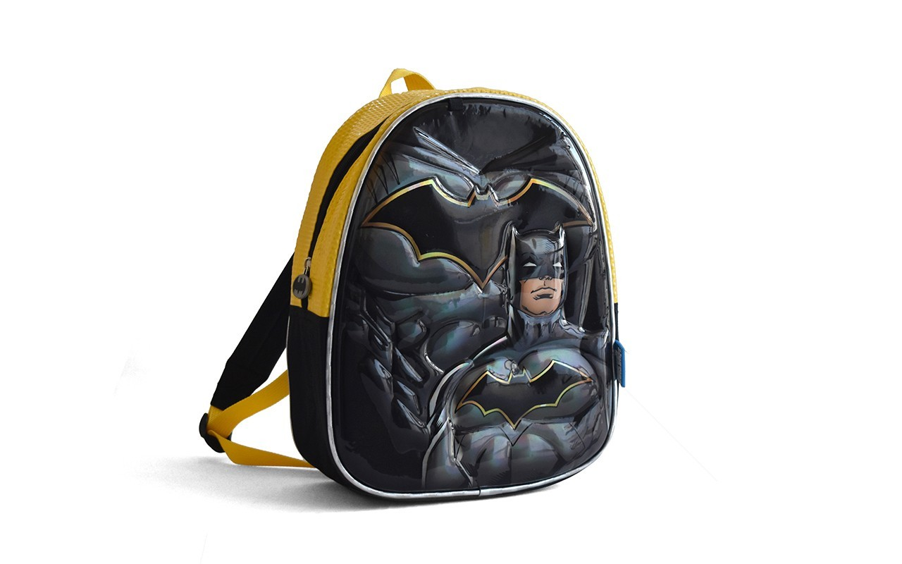 Mochila Espalda Liga De La Justicia Con Capa 12'' Original - Imagen 2
