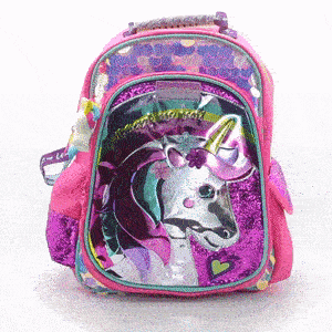 Mochila Espalda Natal Unicornio Cresko 16'' Original - Imagen 3