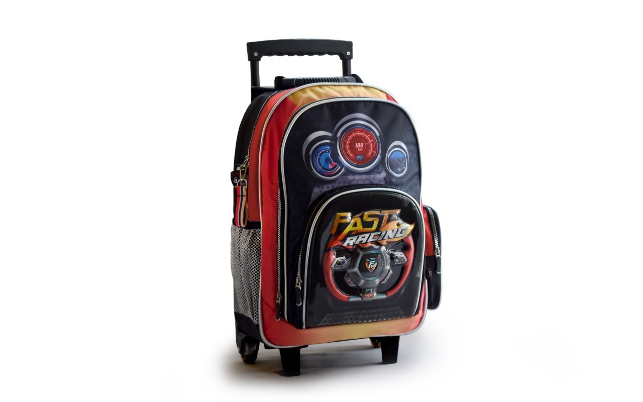 Mochila Con Ruedas Fast Racing 18'' Original