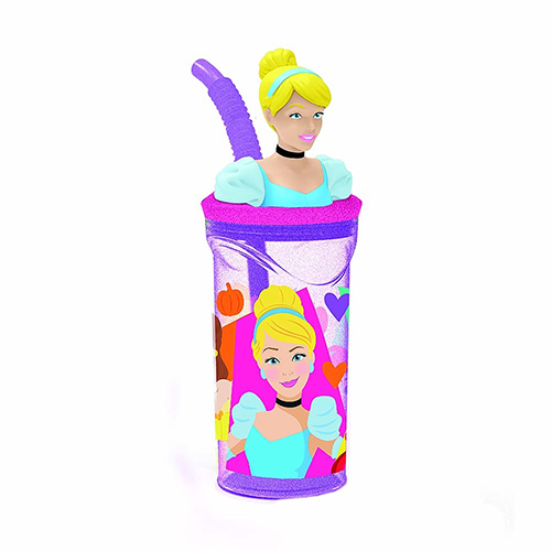Vaso Con Figura Princesas 360 ml Original Cresko