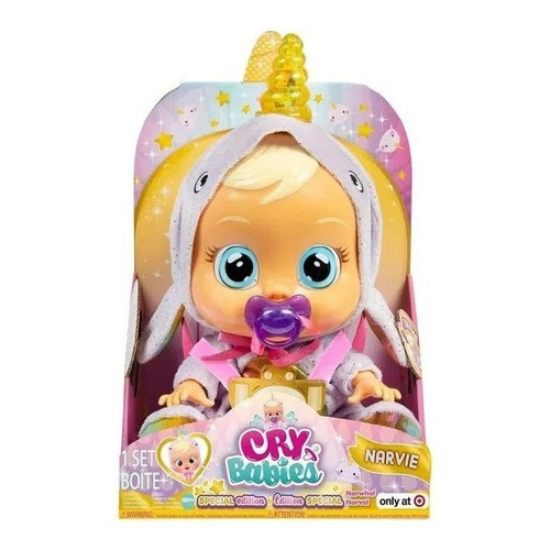 Muñecas Cry Babies Narvie Con Luz Original