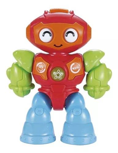 Mini Robot Didactico Con Luz Y Sonido Original Ok Baby