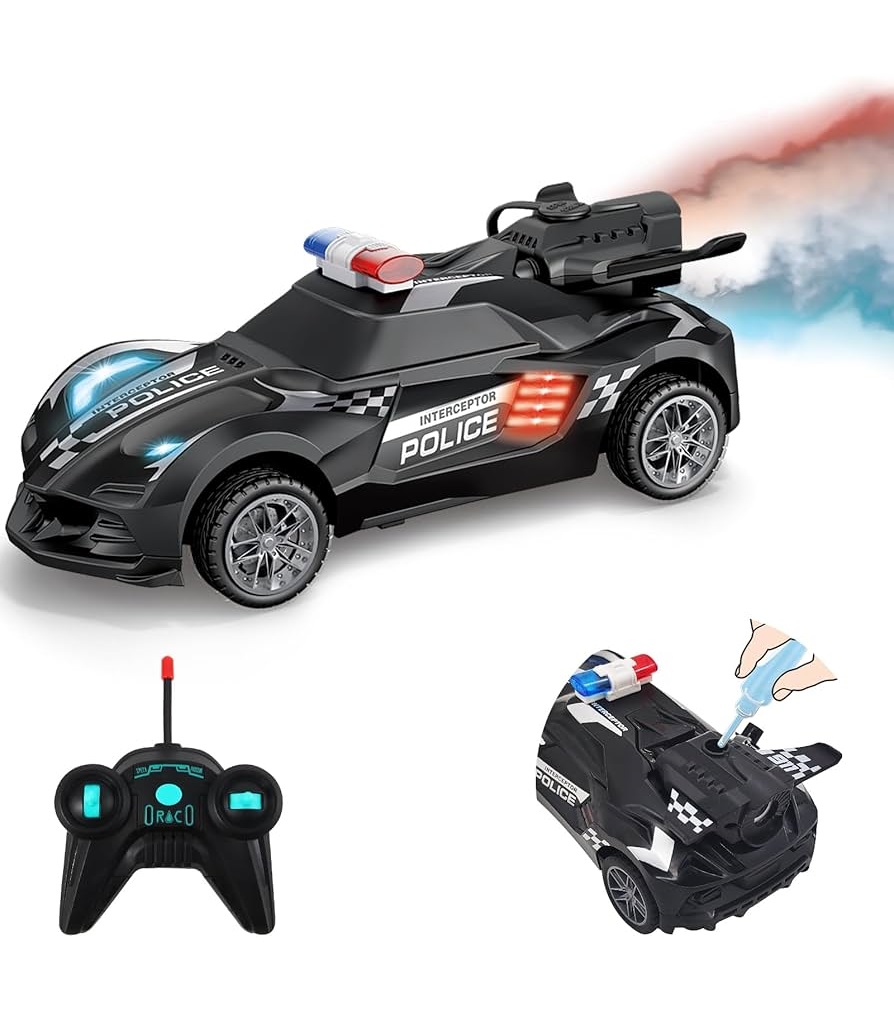 Auto De Policía Lanza Humo R/C Vexxo Patrol Original