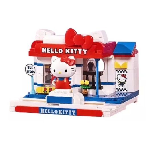 Playset 24 cm Street Hello Kitty Original Wabro