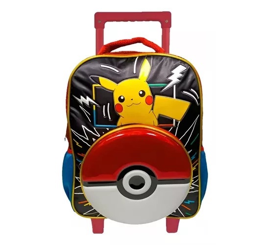 Mochila Carro 16 Pokemon Pikachu Original Tapimovil