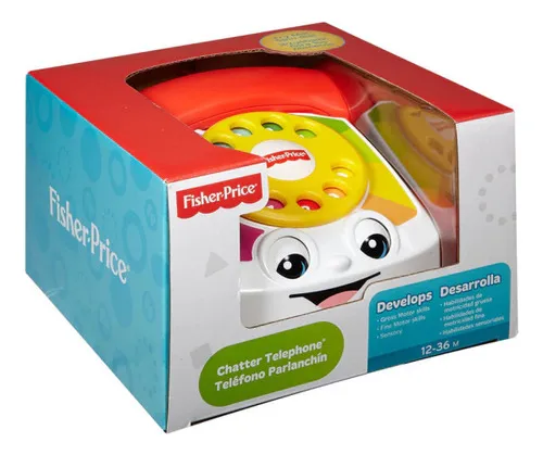 Fisher Telefono Clasico Parlanchin Arrastre Mattel