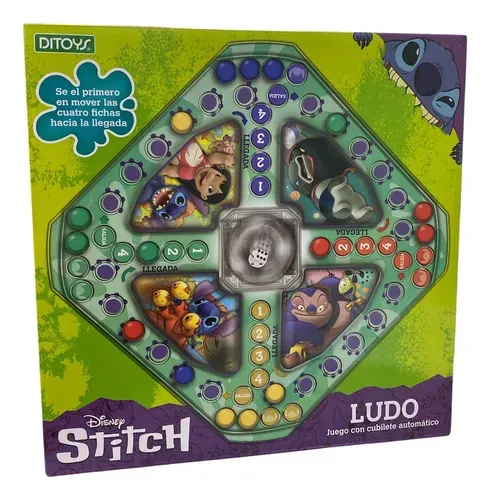 Ludo Con Cubilete Automatico Stitch Original Ditoys