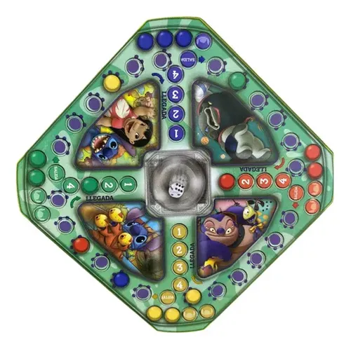 Ludo Con Cubilete Automatico Stitch Original Ditoys - Imagen 2