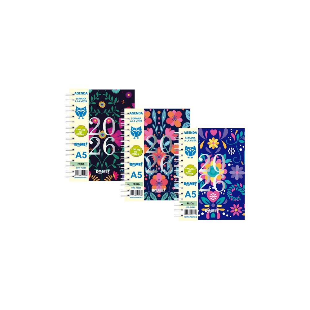 Agenda 2026 Frida A5 Semanal Original Rome