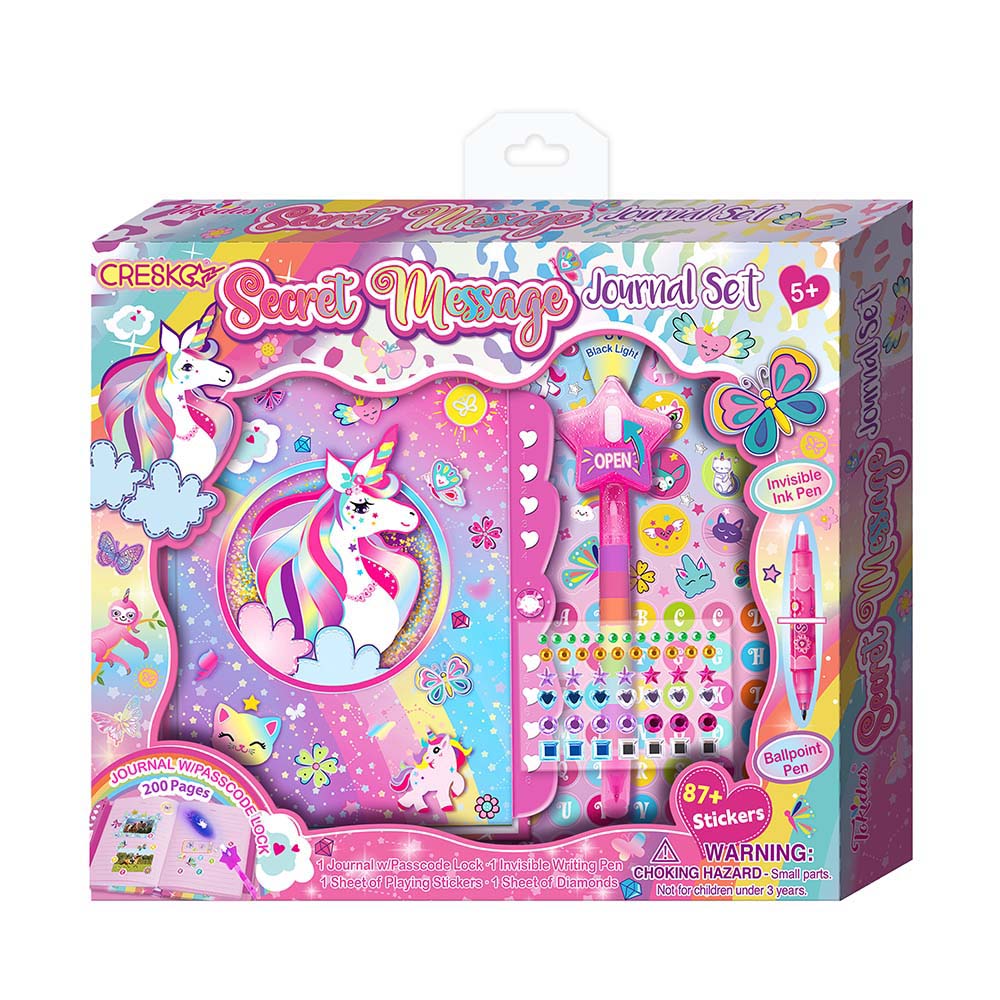 Set Diario Íntimo Unicorn 6 Piezas Original Cresko