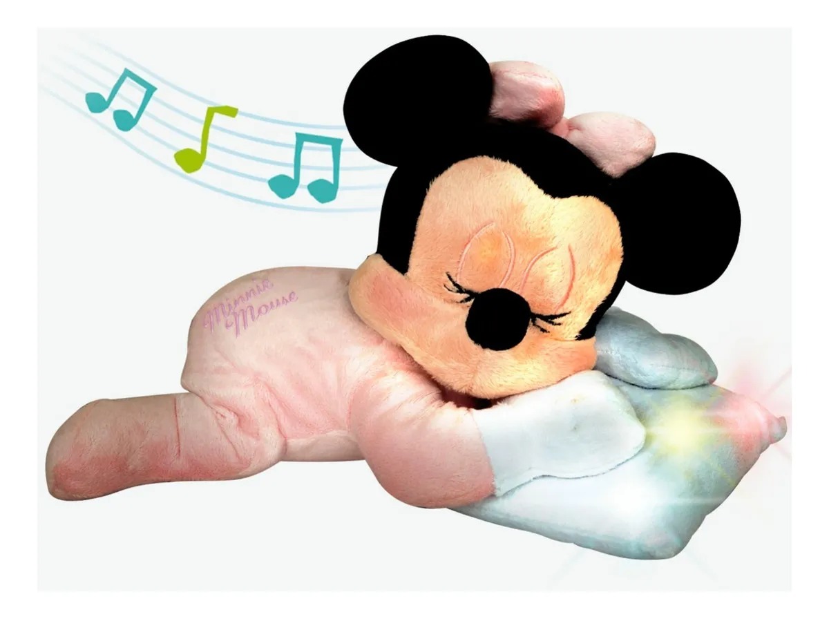 Peluche Minnie Sleeping Baby Con Luz Y Sonido Ditoys