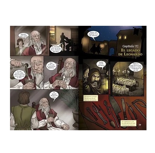 Leonardo Da Vinci Novela Grafica Original Latinbooks - Imagen 2